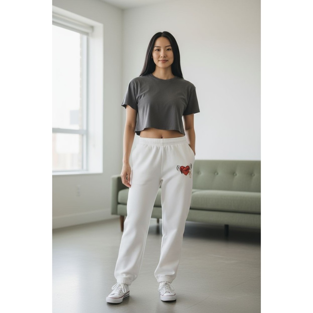 PAC SUN  Kewpie Lean Heart Logo‎ Sweatpants Sz S